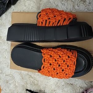 Anthropologie  -Maeve Crochet Platform Sandal